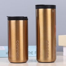 chrome 크롬 컬러 텀블러/350ml 500ml 슬림텀블러 이중스텐 보온보냉 보온병, 350ml, 골드