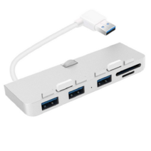 맥북허브 맥북독 아이맥 아이패드 호환 usb 멀티포트 애플 올인원 도킹 스테이션 3.0 스플리터 맥 프로 허브 컴퓨터 허브 sdtf에 적합, 은