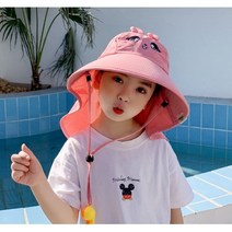꼬마천사 아동 유아 플랩캡 썬햇 키즈 버킷햇 숲체험 모자