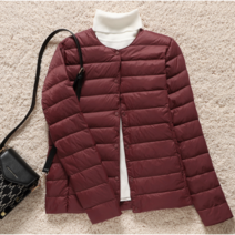 여성숏패딩 여성 초경량 오리털 패딩 아우터 자켓