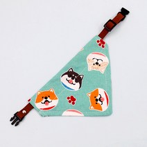 27리빙 귀여워지는 강아지 스카프 고양이 넥케이프, 아기시바(민트) 1개, L