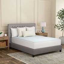 Sealy 매트리스 토퍼 방수 매트리스 패드 쿨 터치 쿨링 매트리스 패드 트윈 화이트