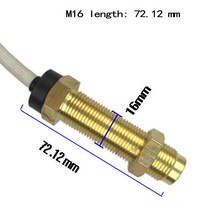 타코메타 타코미터 레브 카운터 자동차 보트 타코미터 센서 85mm 타코 미터 게이지 적합 3000-8000 RPM 모, 01 M16