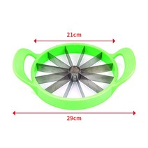 전동 만능 채칼 1PC 수박 슬라이서 커터 스테인레스 스틸 대형 슬라이스 수박 멜론 슬라이서 과일 디바이더, 01 A-S