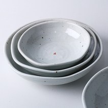 도자기 원형 반찬접시 1p, 팔각찬기2호1p