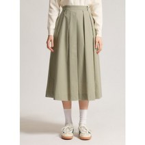 [시스티나](하남점)코튼 플리츠 플레어 스커트