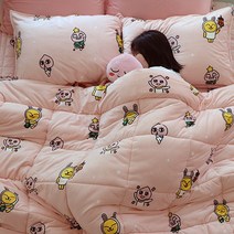 카카오프렌즈 극세사 이불베개세트+패드(Q)