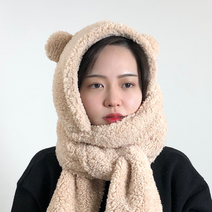 모브 뽀글이 곰돌이 모자(3Color)