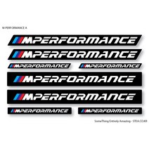 STEA BMW M로고 엠블럼 스티커SET 스티커, 02 M퍼포먼스 A