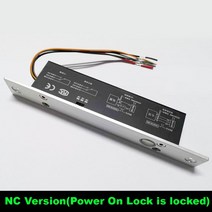 현관 디지털 도어락 전기 잠금 자기 출력 시간 지연 DC 12V 페일 세이프 보안 볼트 장붓 구멍 도어 NC전자 장치 없음, [02] NC  Fail safe