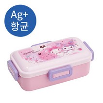 마이멜로디 쿠로미 러브러브 돔형1단 사면결착 도시락[일]