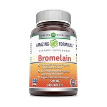 어메이징 Bromelain 브로멜라인 파인 파인애플 효소 500mg 240정, 1개, 기본