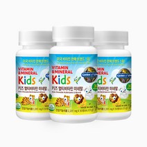 가든오브라이프 키즈 멀티비타민 미네랄 30정 (유통기한:23-11-01) 딸기바나나맛 츄어블, 3개