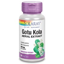 [Solaray] Gotu Kola Aerial Extract 250mg 60캡슐, 1개, 기본