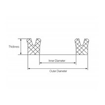 머플러가스켓 UN / U Y 링 폴리우레탄 PU 유압 오일 시일 실린더 피스톤 씰링 개스킷. ID 8mm -25mm 한 팩에 5 개 조각, 53 10X20X8 (5Pcs)