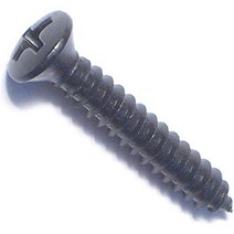 Hard-to-Find Fastener 014973124236 Phillips Oval Sheet Metal Screws 8 x 1 Piece-20 null, Black