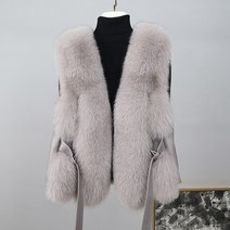 퍼자켓 에코퍼자켓 숏무스탕 2021 100% 진짜 여우 모피 조끼 여성 천연 Gilets