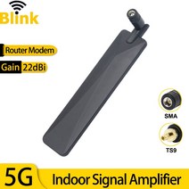 3g lte 인터넷 모뎀22dBi 5G 와이파이 풀 밴드 옴니 안테나 실내 라우터 모뎀 전화 네트워크 증폭기 GSM, 02 TS9 Connector