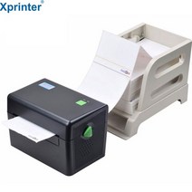 한국 Xprinter 택배 송장 바코드 라벨 프린터 XP-DT108BKR 블랙 용지거치대 세트
