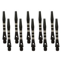 10Pcs 다트 샤프트 다트 줄기 알루미늄 합금 2BA 스레드 교체, 검은색