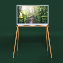 lg 룸앤tv 거치대 자석형 원목 27인치 티비 스탠드(1세대), 네츄럴 로즈 Long(57cm)