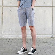 남자 린넨 마 반바지 12 01 잔체크 (2709098)