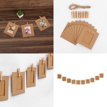 종이 액자 사진틀 아기 사진 액자틀 줄 10P 2X3 크라프트