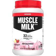 Muscle Milk Genuine Protein Powder 머슬밀크 제뉴인 프로틴 파우더 스트로베리 앤 바나나 39.5oz(1.12kg), 1.12kg, 1개