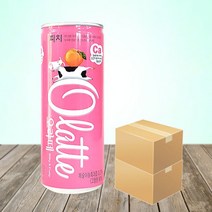 오라떼 피치 240ml x 60캔 복숭아 과즙 음료 무탄산