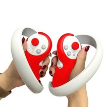 vr보호패드 가정용 vr보호패드 퍼스널뷰어땀방지 컨트롤러 실리콘 그립 Pico 4 VR 용 핸들 보호대 멀티, 한개옵션1, 02 다크 그레이