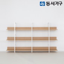 동서가구 에스티 고급 포스코 스틸 철제 책장 3단 1800 폭 4colors DF643630, 멀바우