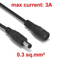 5.5mm 2.1mm DC 전원 케이블 CCTV 카메라에 여성 케이블에 13510m 연장 코드 남성 태양 전지 LED 스트립 빛, 01 22AWG Black_01 1pcs_07 5m, 01 1pcs_07 5m