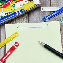 사무용 플라스틱 책철 서류정리철 랜덤색상