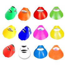 종이모자(2종/10개) 종이썬캡 응원모자 햇빛가리개 인쇄제작, 빨강색_원형(10개)