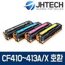 HP CF410A CF410X 토너 M452DN M477fDW M377DW NW FNW FDN, 1Ea, HP M452nw 토너 CF410A 표준용량 완벽호환 검정