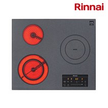 린나이 하이브리드 인덕션1구+하이라이트2구 (RBE-IR312AH) 전기레인지, 자가설치, RBE-IR312AH