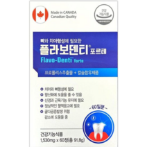 뼈와 치아형성에 필요한 플라보덴티 포르테 (1530mg x 60정 x 2박스), 2개