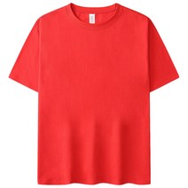 DFMEI 순면 반팔 루즈핏 화이트 티셔츠 남성입니다