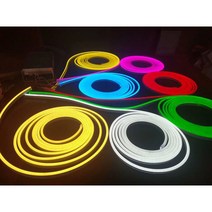 led네온플렉시블, 전구색6*12mm/5M/DC12V 2.5cm컽