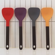 모아 실리콘 스파츌라 실리콘주걱 이유식 볶음 주걱 요리 스푼, 08_실리콘주걱 레드+옐로우