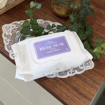 베베숨 천연아기물티슈 캡형 80매 1팩, 80개입