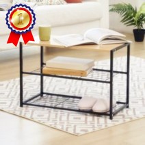 FIXA함스타드3단선반사이드 인테리어 테이블 보조수납장 DIY, 화이트