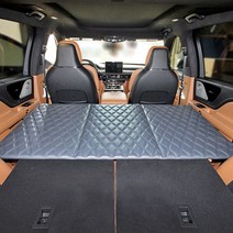 [카빛나]SUV 팰리세이드 트래버스 쏘렌토 모하비더마스터 차박매트 평탄화매트(2열만 평탄화), 블랙/레드, D80