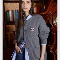 [코케트스튜디오] 캐시미어 울 페이스 와팬 라운드 가디건 [차콜] 22FW (9209751)