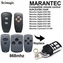 자동문 리모콘 게이트 컨트롤러 Hormann Marantec 868 차 고문 원격 제어 키 복사기 클론 HSM2 디지털 D302, 한개옵션0
