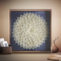 보리 잎 인테리어 그림 현관 보석십자수 재료 세트, 90x90cm