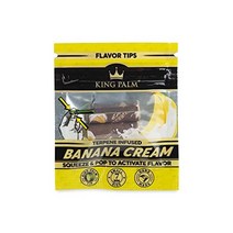King Palm 맛 필터 팁 - 바나나 1ct 미리 말린 옥수수 껍질 프리롤 유기농 롤링 페이퍼 테르펜 주입, 1팩_Magic Mint