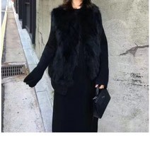 페이크퍼 밍크 베스트 모피조끼 슬림 두꺼 따뜻한 레이디 캐주얼 t198