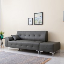 국내 엘리제 튼튼한 소파 원룸 쇼파 3인 의자 MG006, 아이보리(우)