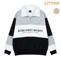 [리트머스] 공용 절개배색 오버핏 기모 아노락_LK4TU871 (P002457783)